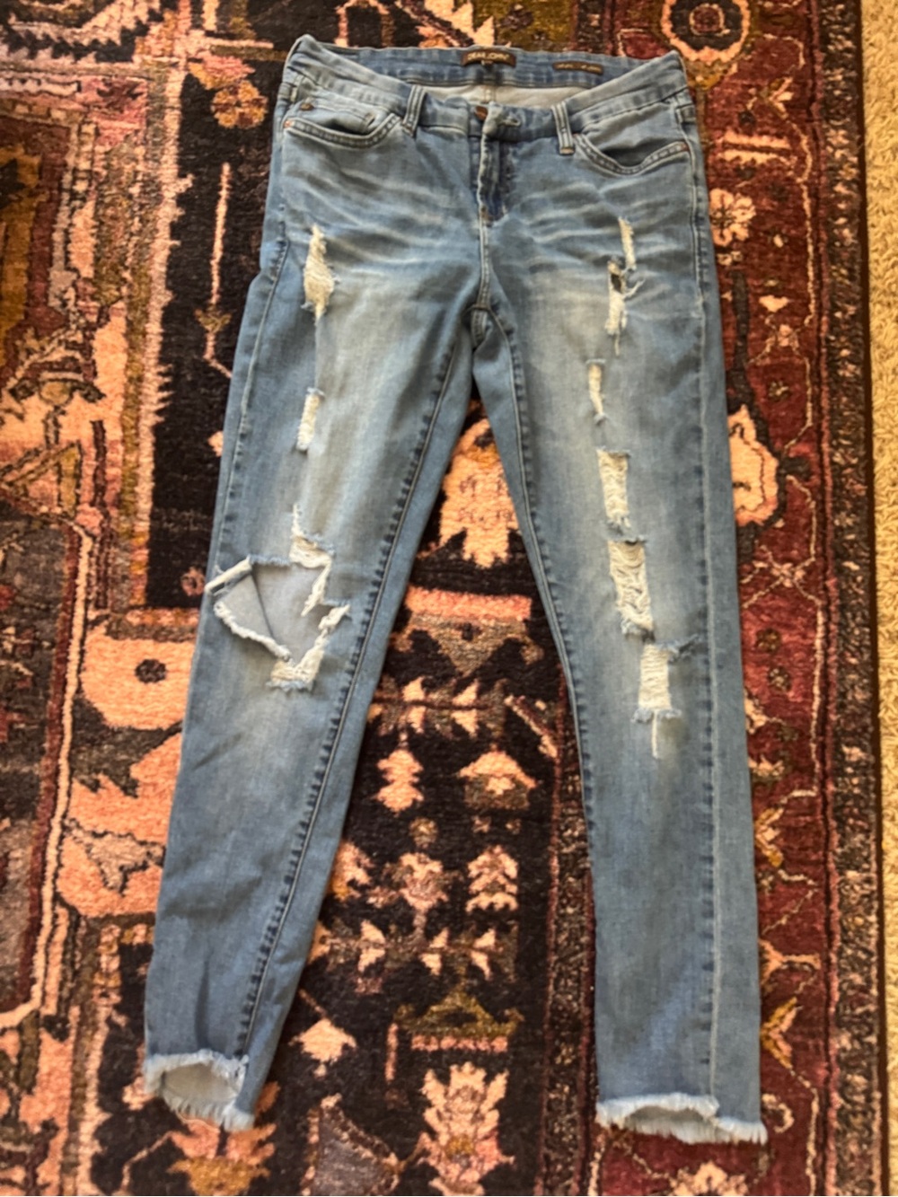 Dear John Joyrich Light Blue Distressed Skinny Jeans